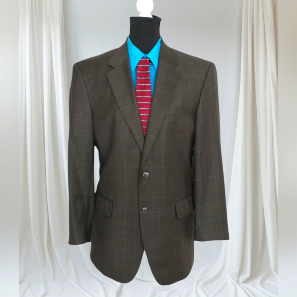 Jos.A.Bank Checkered Men's Suit Jacket. Size-39R
